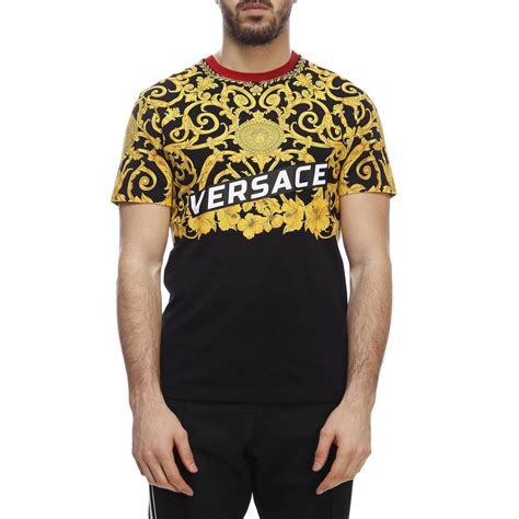 versace t-shirt schwarz bunt|Versace t shirts men 's.